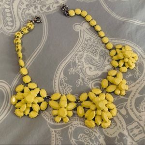 JCrew yellow statement necklace